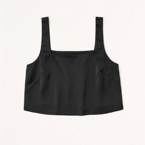 Satin Squareneck Set Top